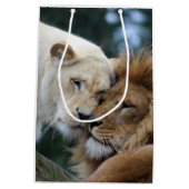 Leeuwen en leeuwen medium cadeauzakje (Achterkant)