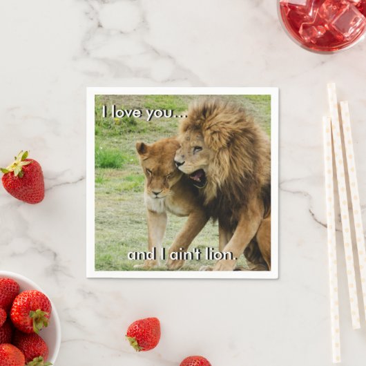 Leeuwen en leeuwen servetten (Insitu)