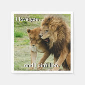 Leeuwen en leeuwen servetten (Voorkant)