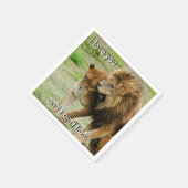 Leeuwen en leeuwen servetten (Hoek)