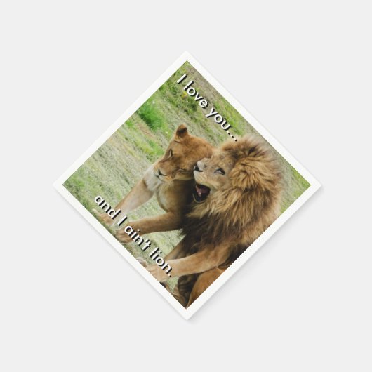 Leeuwen en leeuwen servetten (Hoek)