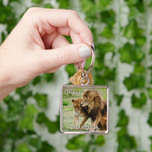 Leeuwen en leeuwen sleutelhanger (Hand)