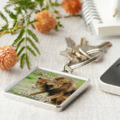 Leeuwen en leeuwen sleutelhanger (Zijkant)