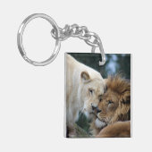 Leeuwen en leeuwen sleutelhanger (Voorkant Links)