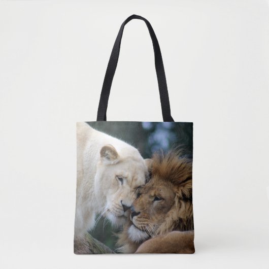 Leeuwen en leeuwen tote bag (Voorkant)
