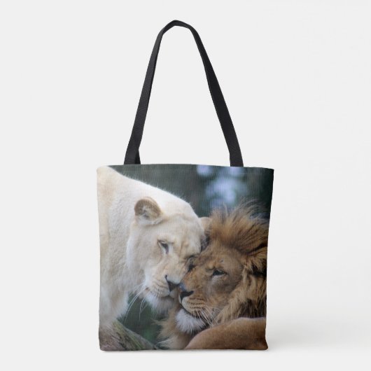 Leeuwen en leeuwen tote bag (Achterkant)