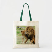 Leeuwen en leeuwen tote bag (Voorkant)