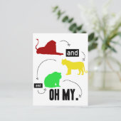 leeuwen en tijgers en beren OH MIJN briefkaart (Staand voorkant)