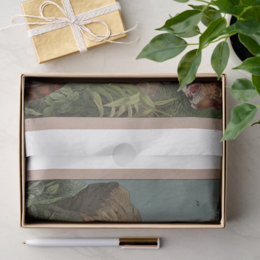 Leeuwen en tijgers Ephemera Decoupage Tissuepapier (Geschenk)