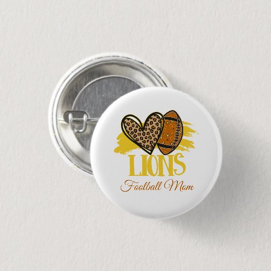 Leeuwen Football Moeder Button- Ronde Button 3,2 Cm (Voorkant /achterkant)