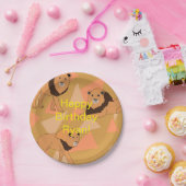 Leeuwen Happy Birthday Papieren Bordje (Feest)