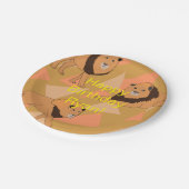 Leeuwen Happy Birthday Papieren Bordje (Gekanteld)