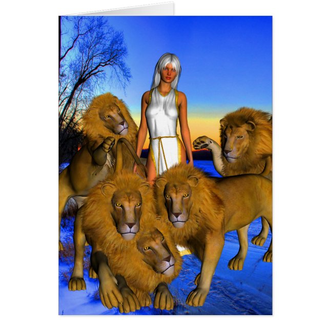 Leeuwen in de winter (Voorkant)