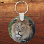 Leeuwen in een bos sleutelhanger (Voorkant)