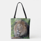 Leeuwen in een bos tote bag (Achterkant)