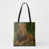 Leeuwen in het wild tote bag (Voorkant)