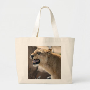 Leeuwen - koningin van de Oerwoud Grote Tote Bag
