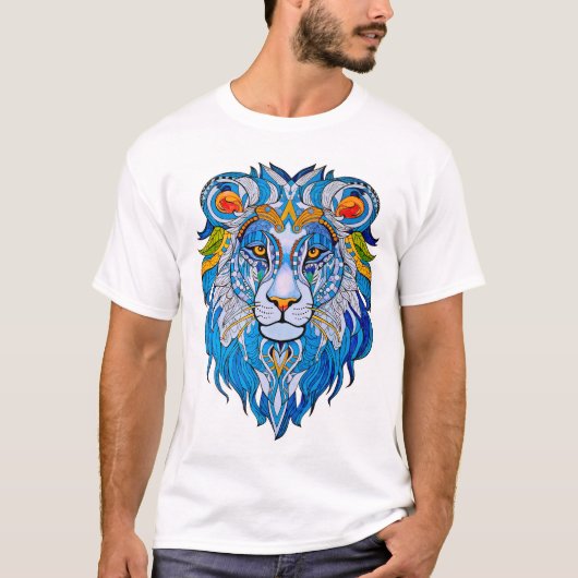Leeuwen Mandala T-shirt (Voorkant)