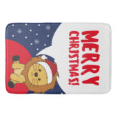 Leeuwen met kerstmis Winterdieren Lons Bath Mat (Voorkant)