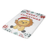 Leeuwen met kerstmis Winterdieren Lons Bath Mat (Gekanteld)