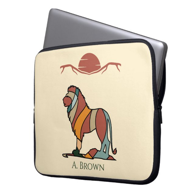 Leeuwen Monogram Laptop Hoes (Voorkant Links)