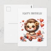 Leeuwen Piloot Verjaardag Briefkaart (Voorkant / Achterkant)