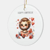 Leeuwen Piloot Verjaardag Keramisch Ornament (Links)