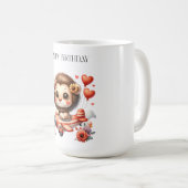 Leeuwen Piloot Verjaardag Koffiemok (Voorkant rechts)