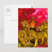 Leeuwen reis briefkaart (Voorkant / Achterkant)