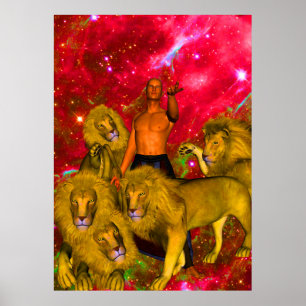 Leeuwen reis poster