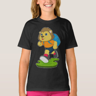 Leeuwen Rugzak voor Wandelaars T-shirt