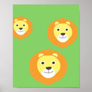 Leeuwen schilderen kunst poster