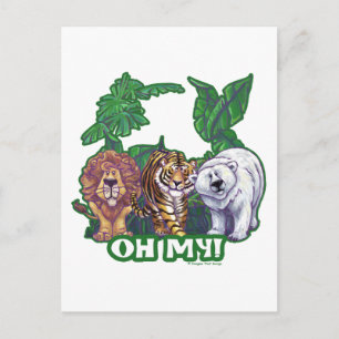 Leeuwen Tijger Beren Oh Mijn Briefkaart