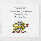 Leeuwen Toren Fleur de Lis Kam Embleem C Bier Etiket (Enkel label)