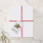 Leeuwen Toren Fleur de Lis Kam Embleem C Cadeaulabel (Met Touw)