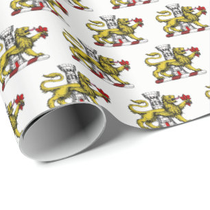 Leeuwen Toren Fleur de Lis Kam Embleem C Cadeaupapier