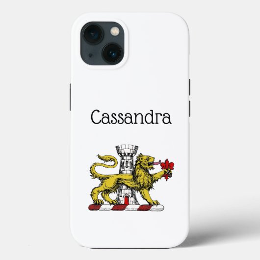 Leeuwen Toren Fleur de Lis Kam Embleem C Case-Mate iPhone Case (Achterkant)