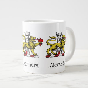 Leeuwen Toren Fleur de Lis Kam Embleem C Grote Koffiekop