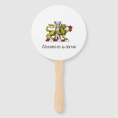Leeuwen Toren Fleur de Lis Kam Embleem C Handwaaier (Voorkant)