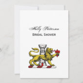 Leeuwen Toren Fleur de Lis Kam Embleem C Kaart (Voorkant)