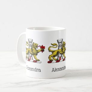 Leeuwen Toren Fleur de Lis Kam Embleem C Koffiemok