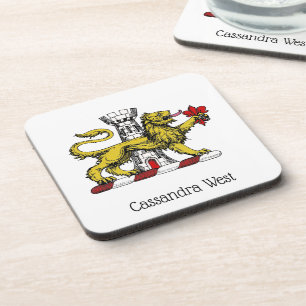Leeuwen Toren Fleur de Lis Kam Embleem C Onderzetter