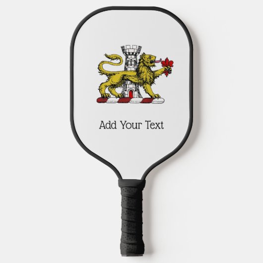 Leeuwen Toren Fleur de Lis Kam Embleem C Pickleball Paddle (Voorkant)