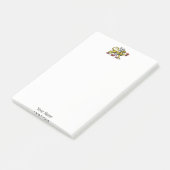 Leeuwen Toren Fleur de Lis Kam Embleem C Post-it® Notes (Schuin)