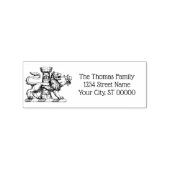 Leeuwen Toren Fleur de Lis Kam Embleem C Rubberstempel (Gestempeld)