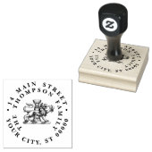 Leeuwen Toren Fleur de Lis Kam Embleem C Rubberstempel (Gestempeld)