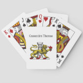 Leeuwen Toren Fleur de Lis Kuif Embleem C Speelkaarten (Achterkant)