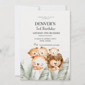 Leeuwen Tropisch Feest | Geslachtsneutraal Kaart (Voorkant)