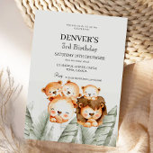 Leeuwen Tropisch Feest | Geslachtsneutraal Kaart