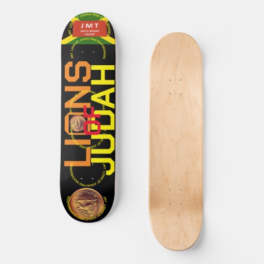 LEEUWEN VAN JUDAH. 8 1/4 "Skateboard Deck Persoonlijk Skateboard (Voorkant)
